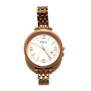 ROSE GOLD FOSSIL WATCH
